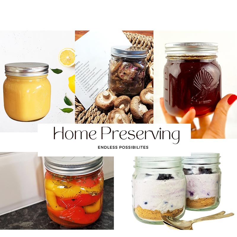 500ml Preserving Jars with pop top screw on lid - sold in box lots