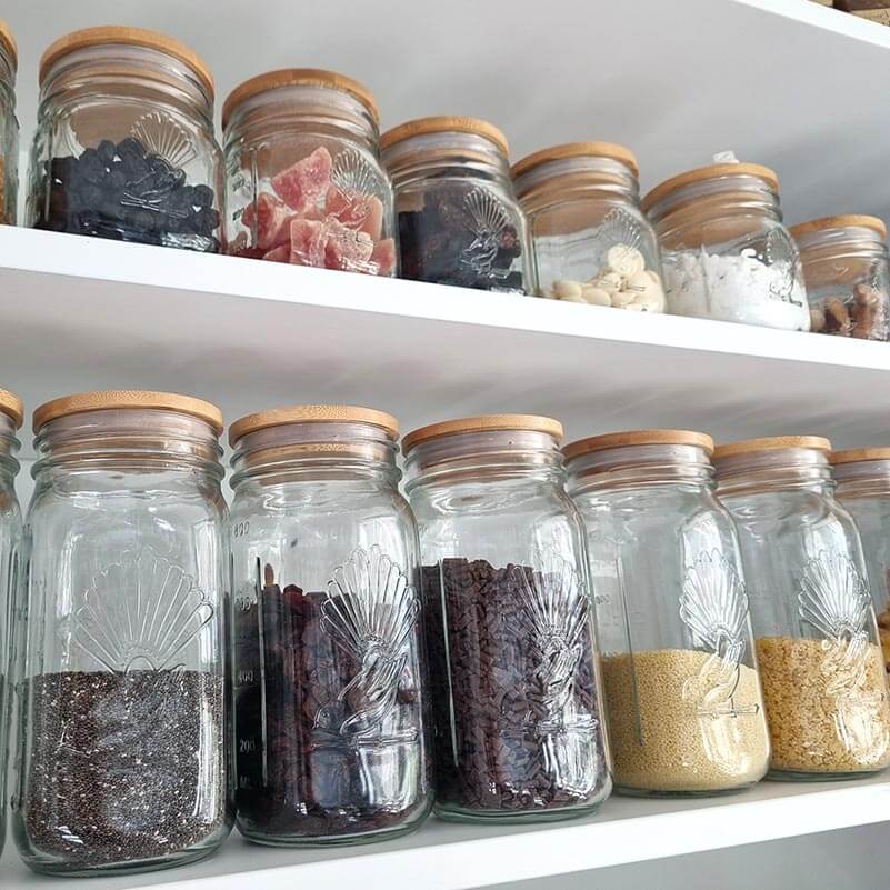 Airtight Bamboo Mason Jar Lid
