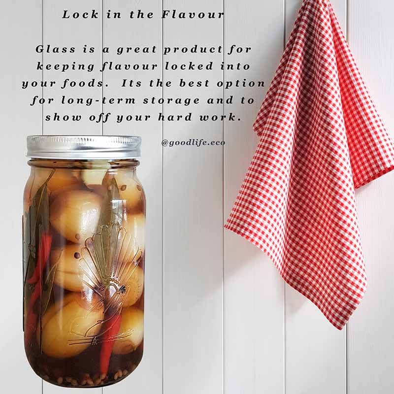 1 Litre Preserving Jars with pop top screw on lid - sold in box lots