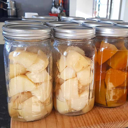 1 Ltr Preserving Jars with dome & band - sold in box lots