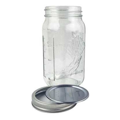 1 Ltr Preserving Jars with dome & band - sold in box lots