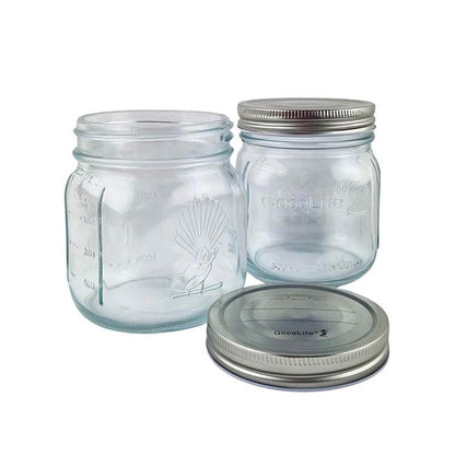 500ml Preserving Jars with pop top screw on lid - sold in box lots