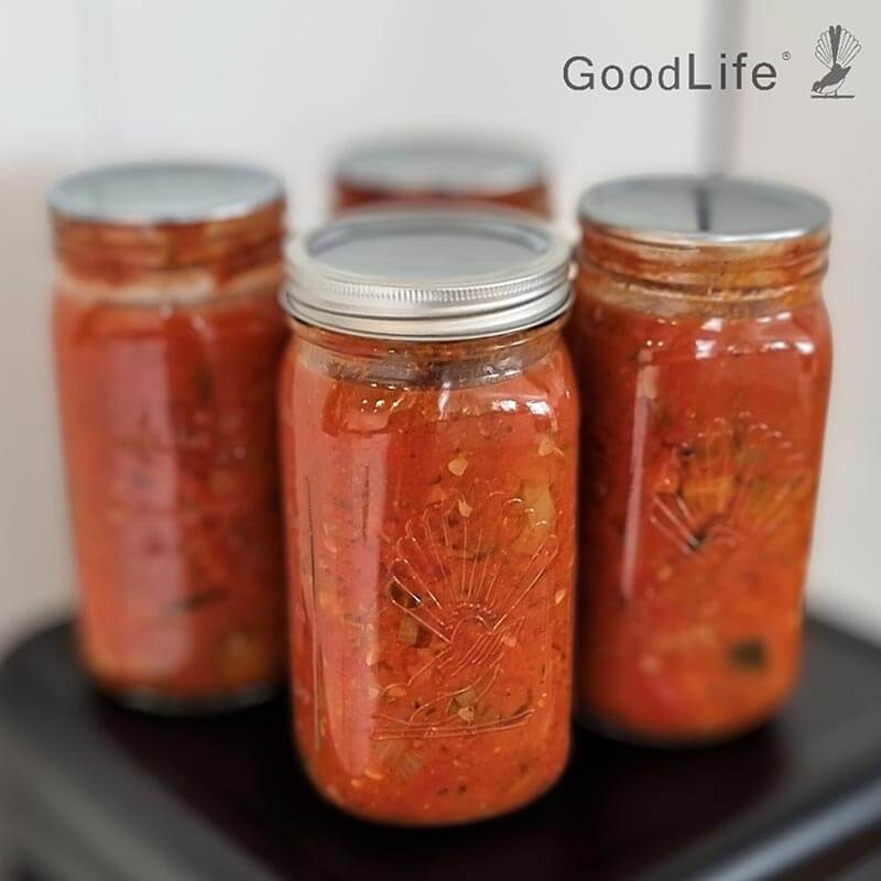 1 Ltr Preserving Jars with dome & band - sold in box lots