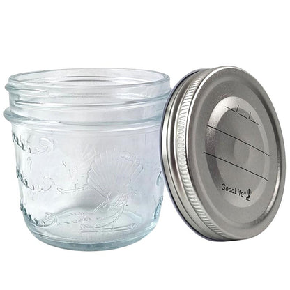 250ml Tapered Preserving Jars with pop top screw on lid - sold in box lots