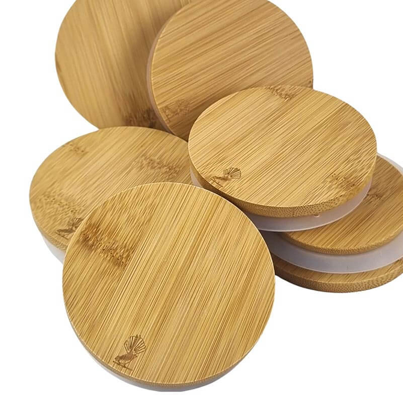 Airtight Bamboo Mason Jar Lid