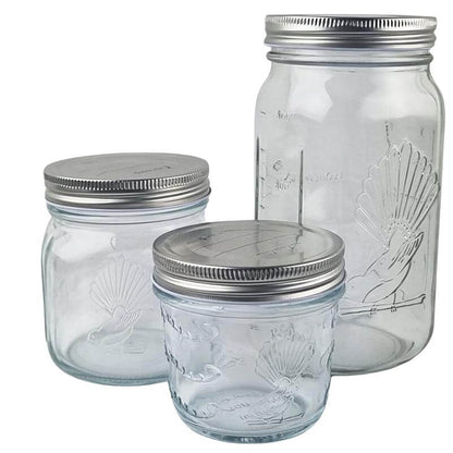 Metal Lids with Fresh Seal Button for preserving & storage 12 Pack