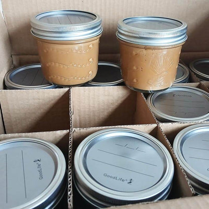 250ml Tapered Preserving Jars with dome & band - sold in box lots