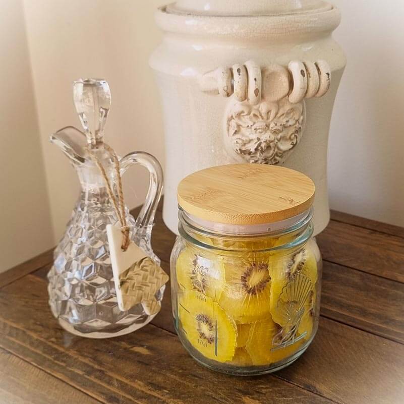 Airtight Bamboo Mason Jar Lid